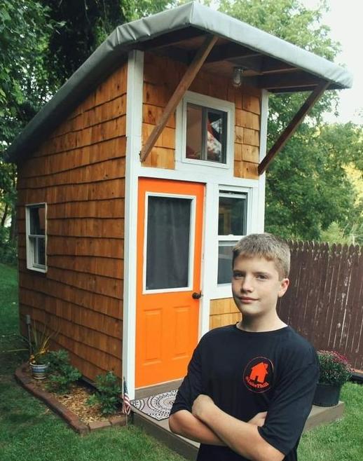 13 Year Old Boy Builds a Tiny House-Stumbit Kids
